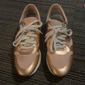 Free People Rose Gold Sneakers